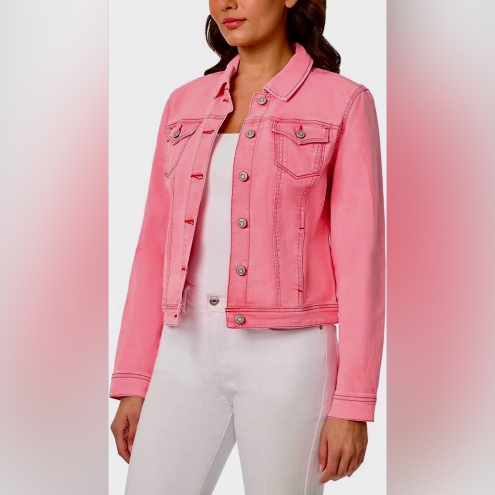 Women's Pink Utility Jacket - Picture 5 of 9